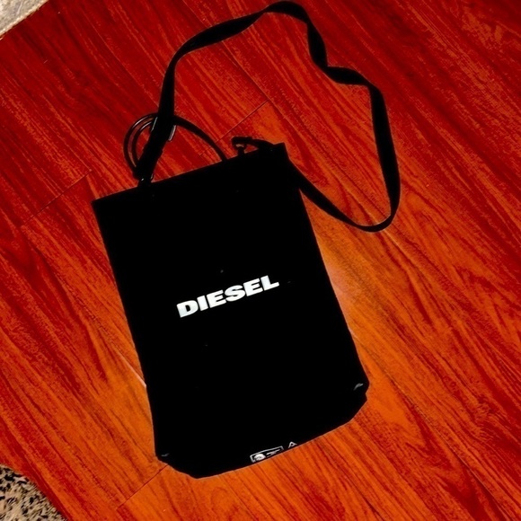 Diesel Sakettino Bag unisex travel with long strap coated crossbody tote - Picture 8 of 10